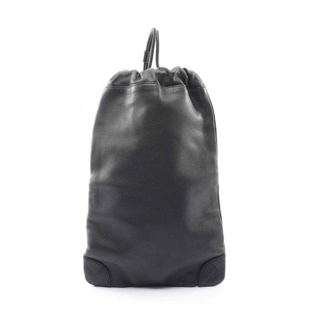 Burberry drawstring shoulder bag/handbag, leather, women's, black.